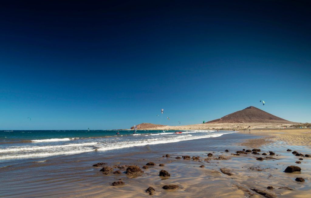 Vista de la Playa el Médano en Tenerife
